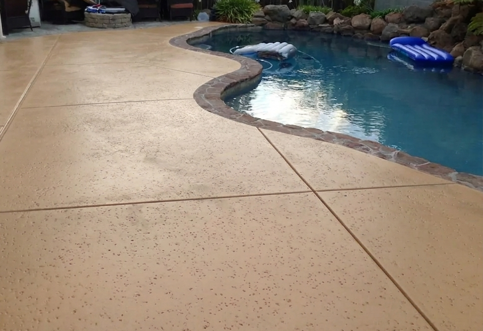 Concrete staining project in Brevard County, FL